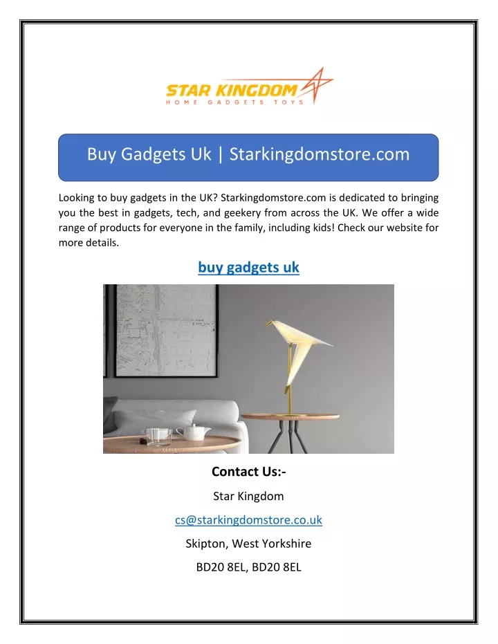 buy gadgets uk starkingdomstore com