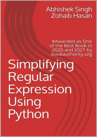 Simplifying Regular Expression Using Python  Awarded as One of the Best Book in 2020