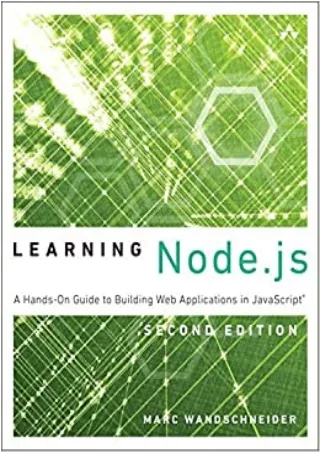 Learning Node js A Hands On Guide to Building Web Applications in JavaScript