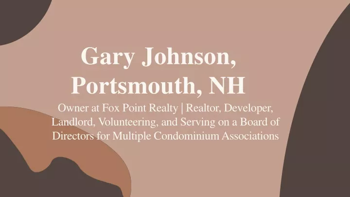 gary johnson portsmouth nh owner at fox point