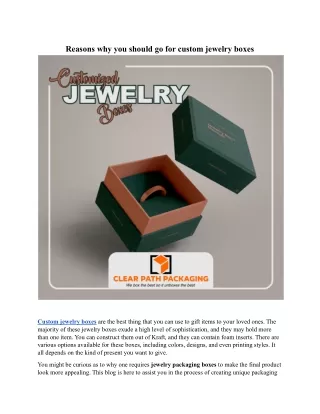 Custom Jewelry Boxes