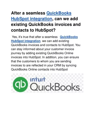 QuickBooks HubSpot integration2