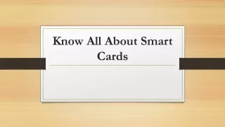 know all about smart cards