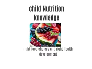 Child rights on food choices