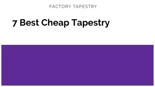7 Best Cheap Tapestry