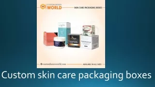 custom skincare packaging boxes