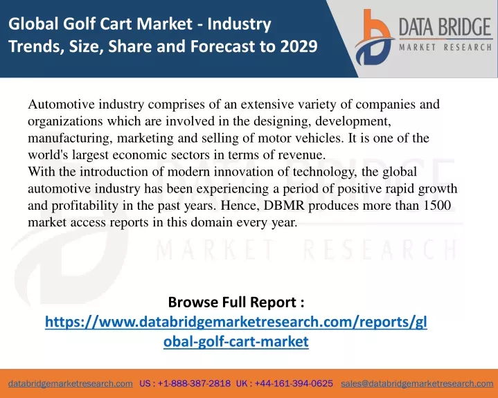 global golf cart market industry trends size
