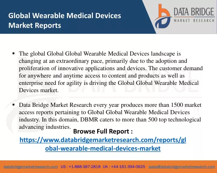 global wearable medical devices market reports