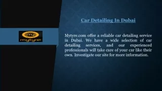 car detailing in dubai