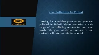 car polishing in dubai