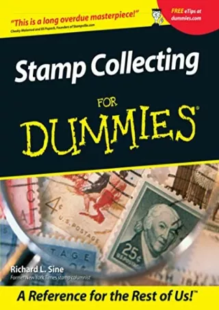 PDF/BOOK Stamp Collecting For Dummies