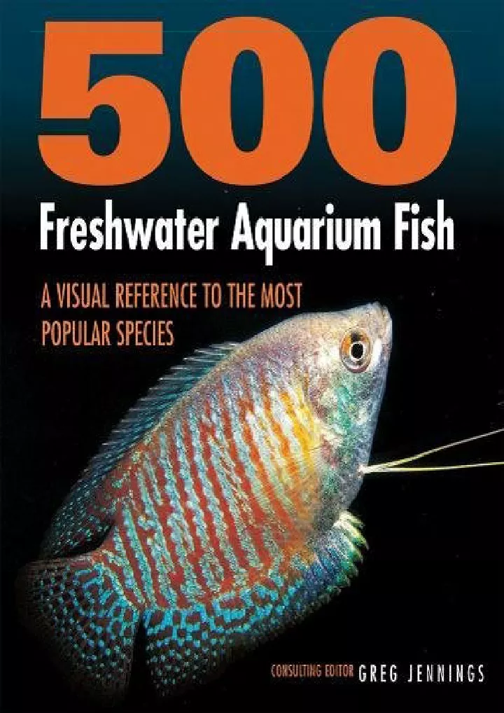 500 freshwater aquarium fish a visual reference