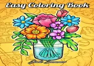 [READ PDF] Easy Coloring Book: Large Print Designs for Adults and Seniors with 5