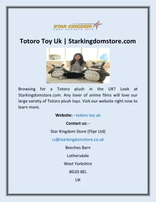 totoro toy uk starkingdomstore com