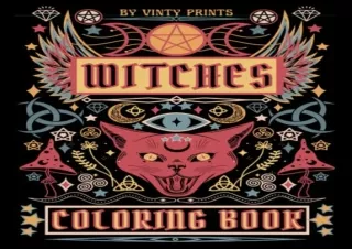 PDF Witches Coloring Book: Witch Coloring Book for Adults, with Varied Eclectic