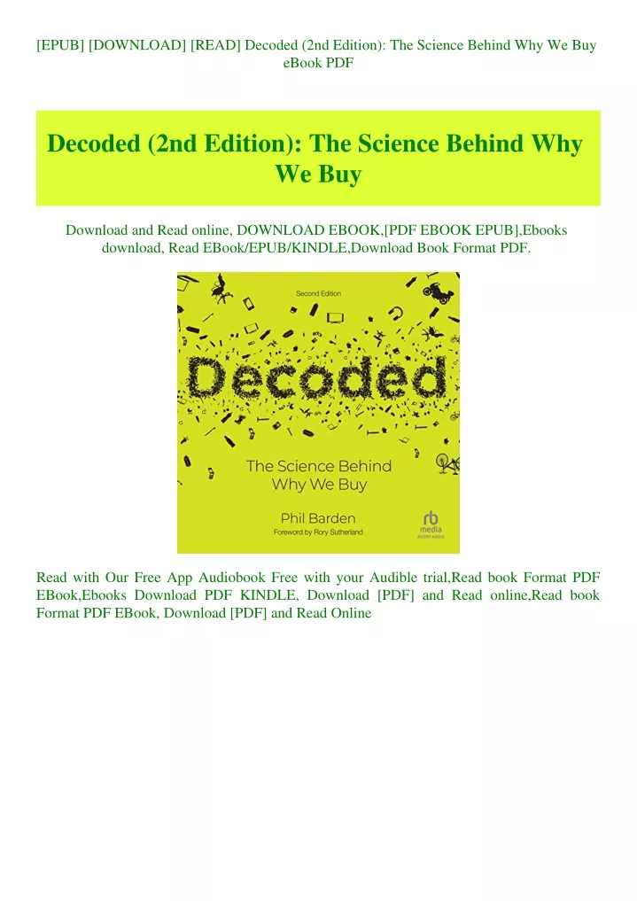 epub download read decoded 2nd edition