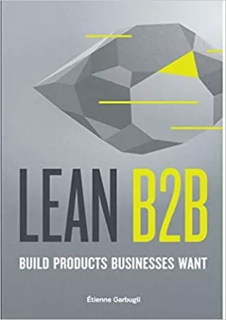 Lean B2B Build Products Businesses Want