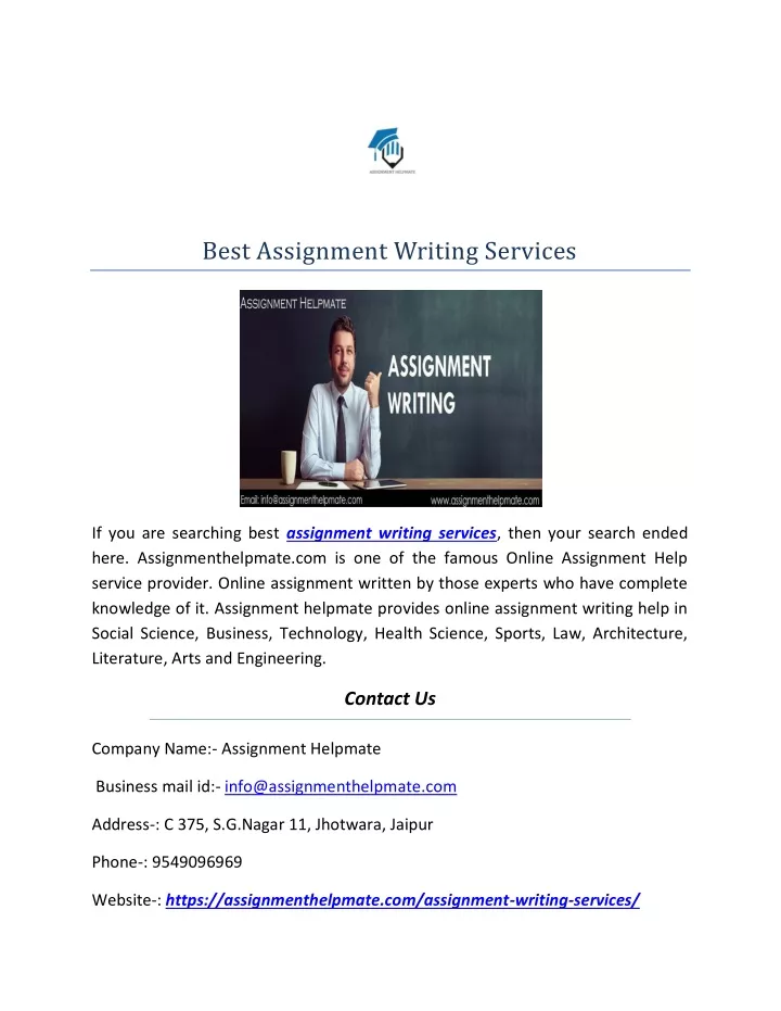best assignment writing services