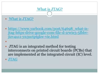 What is JTAG?