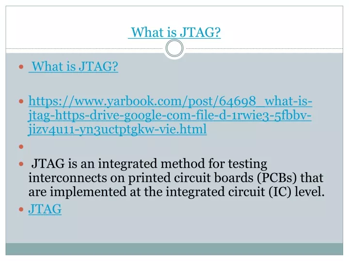what is jtag