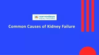 Common Causes of Kidney Failure