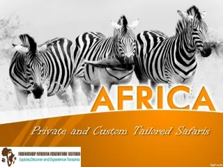 Private and Custom Tailored Safaris