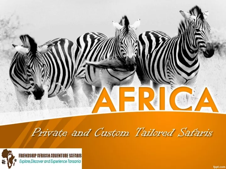 p rivate and c ustom tailored safaris