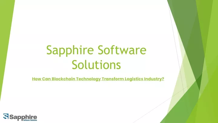 sapphire software solutions