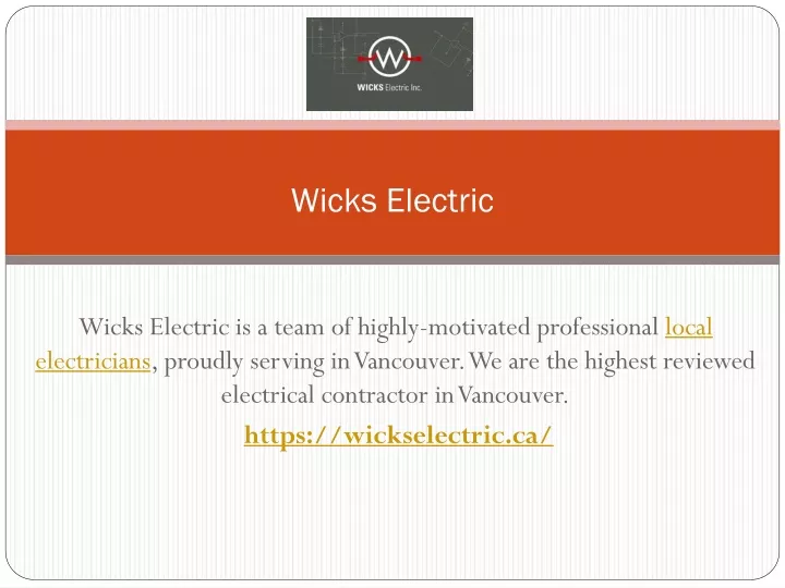 wicks electric