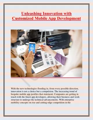 unleashing innovation with customized mobile