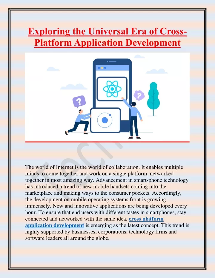 exploring the universal era of cross platform