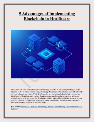 5 advantages of implementing blockchain