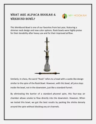 Alpaca hookah bowl - Myhookah.ca