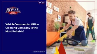 Most Reliable Commercial Office Cleaning Company In tampa