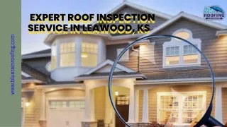 Expert Roof Inspection Service in Leawood, KS