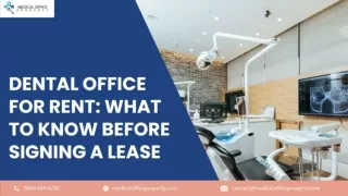 Dental Office For Rent What To Know Before Signing A Lease