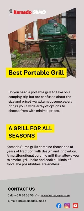 Best Portable Grill - www.kamadosumo.se