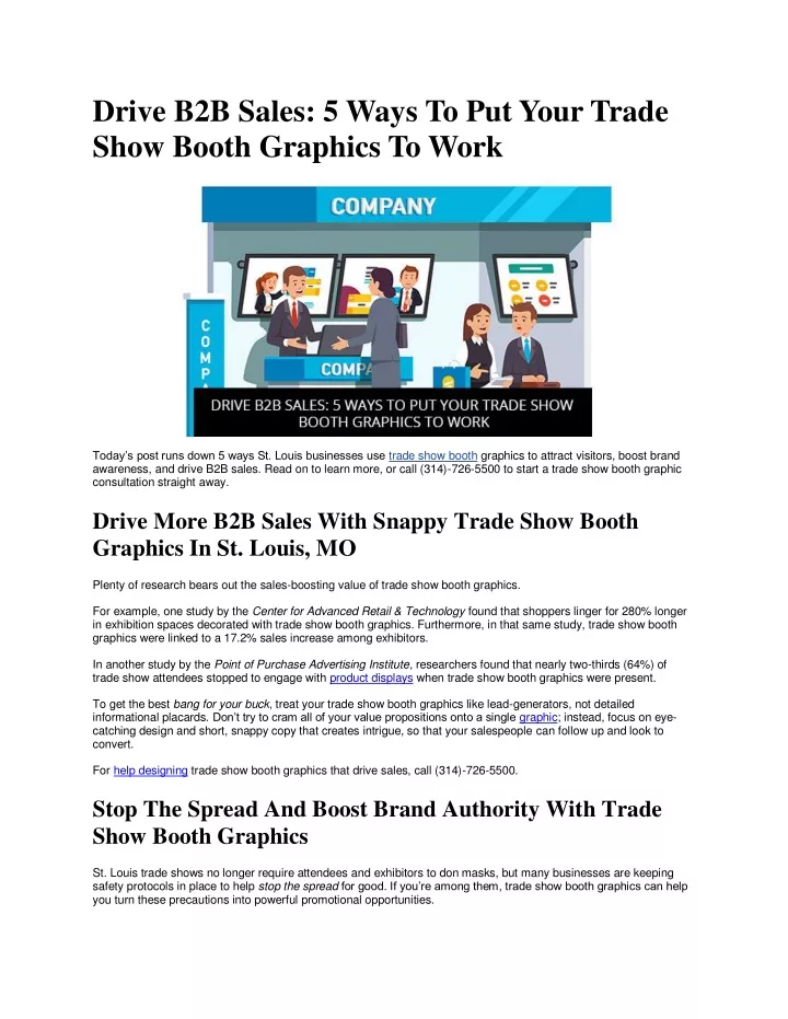 drive b2b sales 5 ways to put your trade show