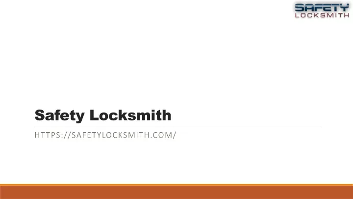 safety locksmith