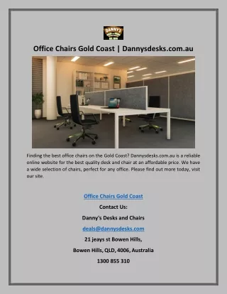 office chairs gold coast dannysdesks com au