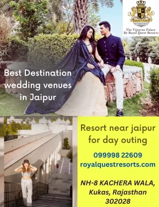 Best Destination Wedding Venues in Jaipur, Resort Near Jaipur for Day Outing
