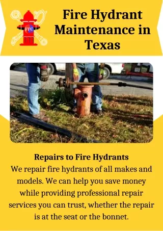 Fire Hydrant Maintenance in Texas