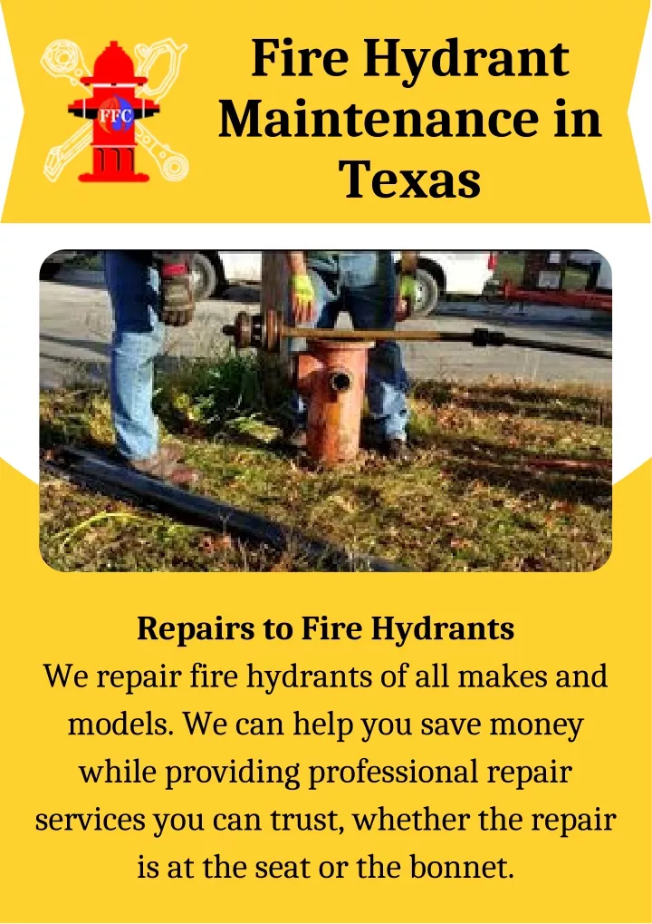 fire hydrant maintenance in texas