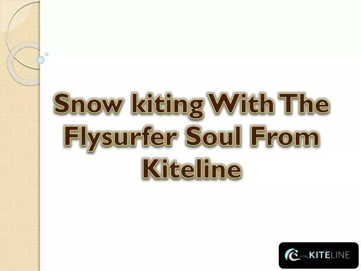 snow kiting with the flysurfer soul from kiteline