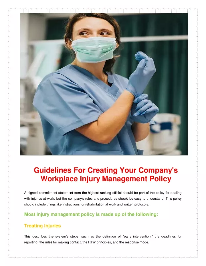 guidelines for creating your company s workplace