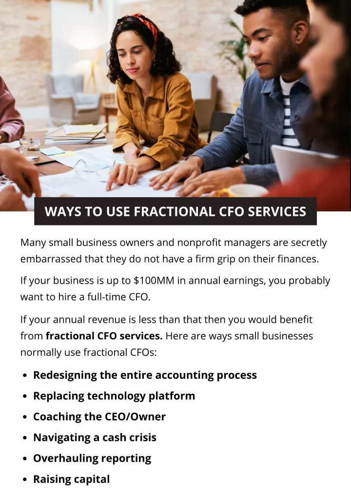 ways to use fractional cfo services