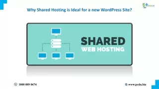 Why Shared Hosting is Ideal for a new WordPress Site?