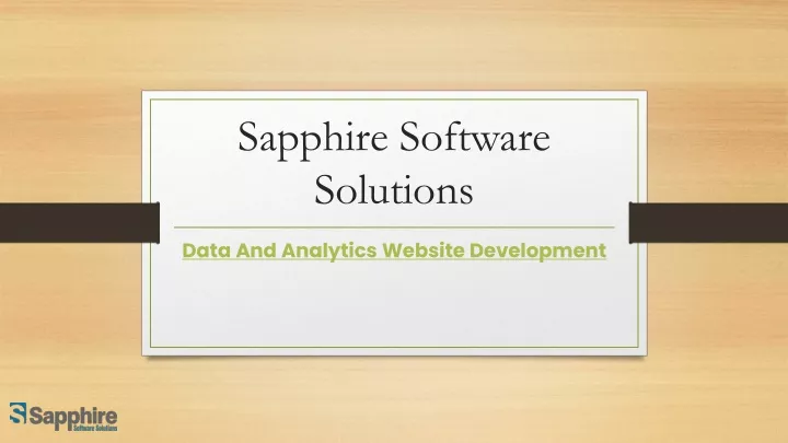 sapphire software solutions