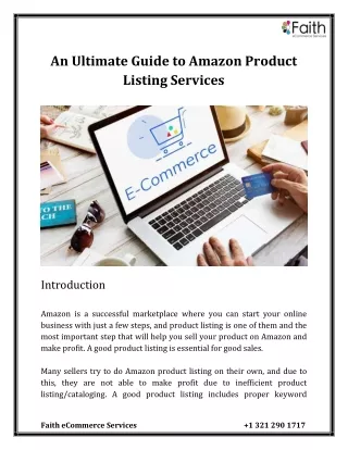 an ultimate guide to amazon product listing