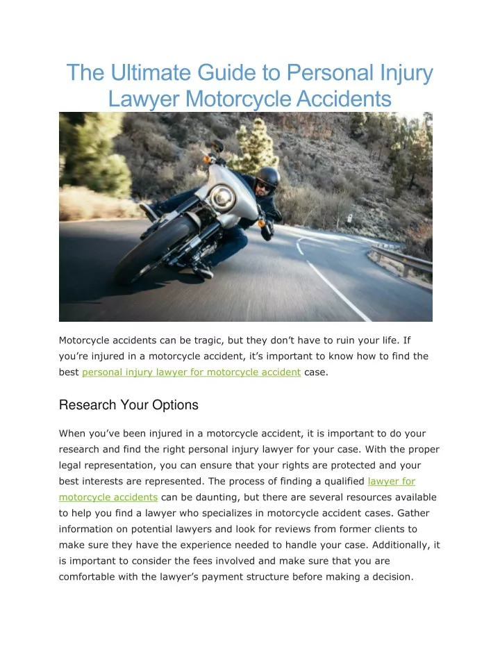 the ultimate guide to personal injury lawyer